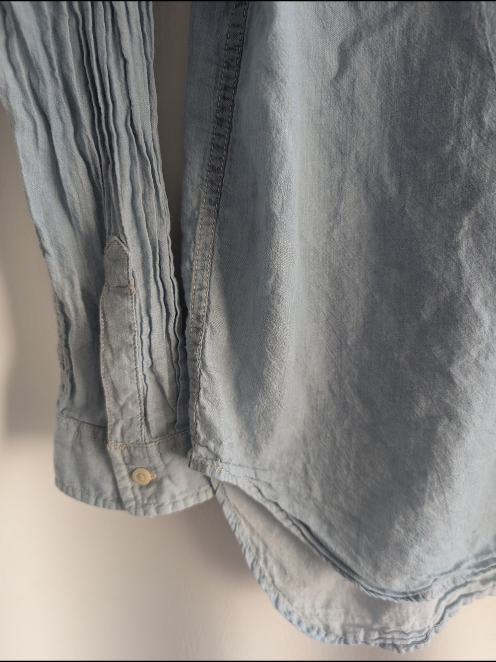 Ralph Lauren Denim & Supply Light Blue Boyfriends Cotton Button-Up Shirt - XL - Picture 5 of 12
